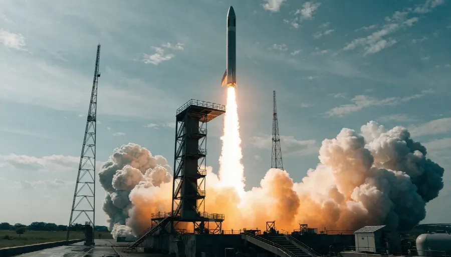 аэрокосмическая промышленность, дым, запуск ракеты, инновации, космодром, огонь