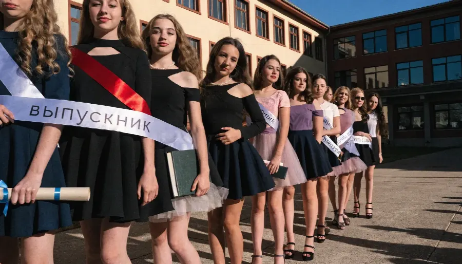 выпускники, девушки, молодежь, образование, празднование, студенты